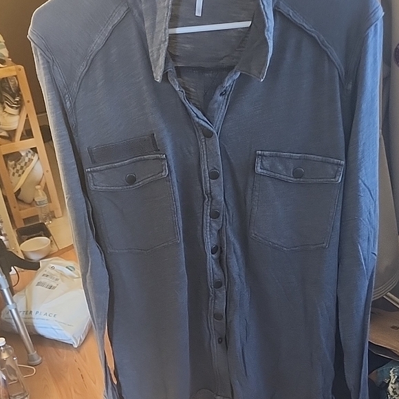 Free People Other - Men's Blue Casual Shirt